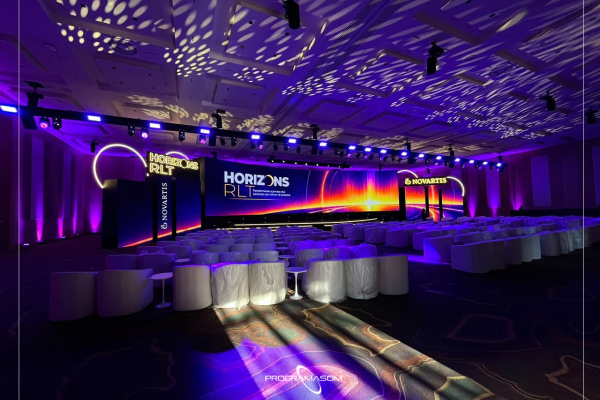 Telão curvo para eventos: como um painel de LED de mais de 120 m² transformou o Horizon RLT