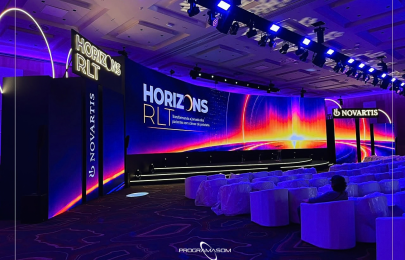Telão curvo para eventos: como um painel de LED de mais de 120 m² transformou o Horizon RLT